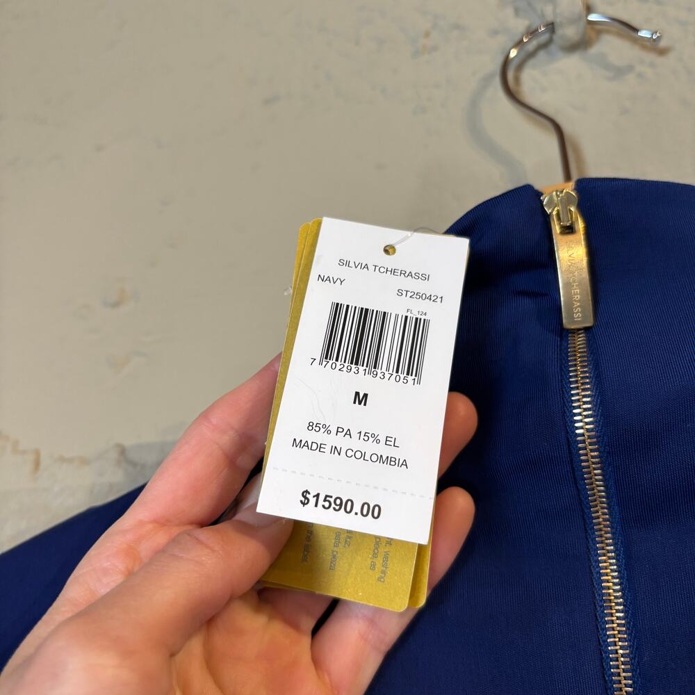 SILVIA TCHERASSI REVOLVE Bogna Dress in Navy Women's Medium Prom Wedding - Picture 5 of 13